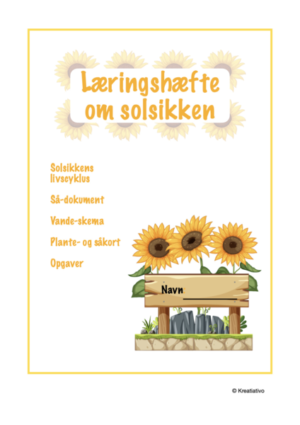 Læringshæfte om solsikken