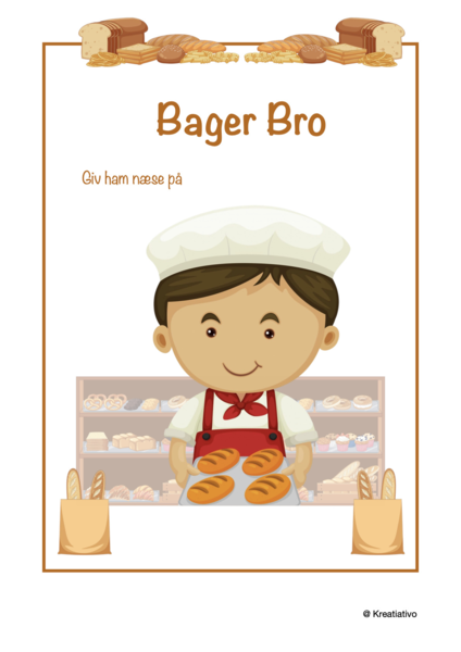 Bager Bro - Påsæt næse og øv farver