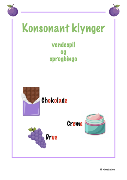 Konsonantklynger - Vendespil og ord-bingo