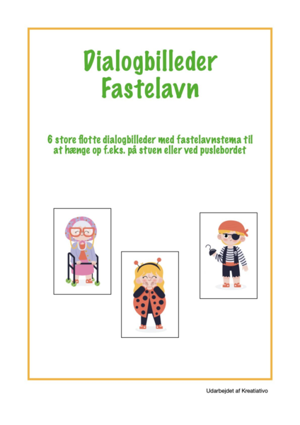 Dialogkort til fastelavn - gratis pdf
