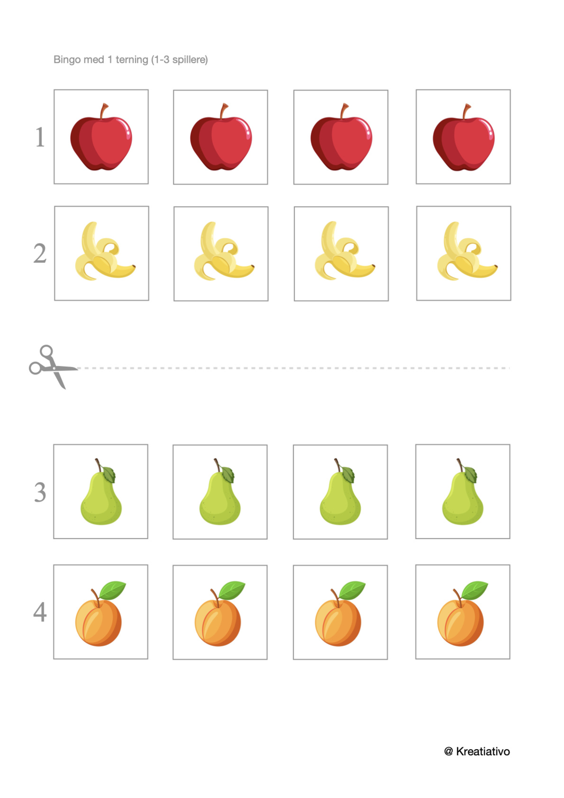 Æblemand - Print selv