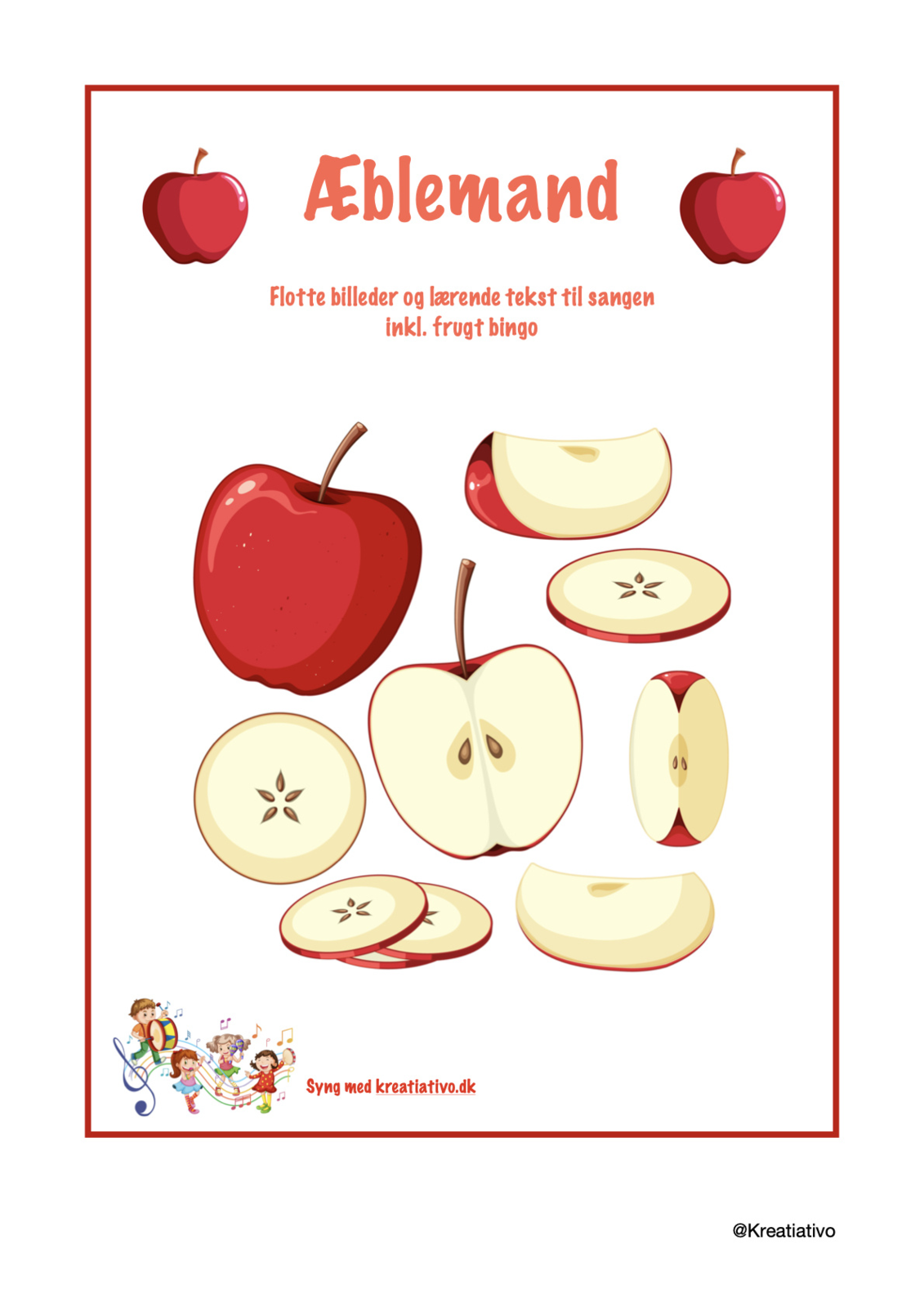 Æblemand - Print selv